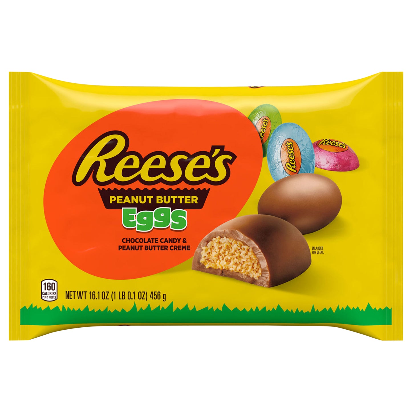 REESE'S Chocolate Peanut Butter Creme Eggs, Easter Candy Bag, 16.1 oz