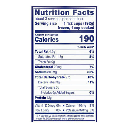 Birds Eye Voila! Three Cheese Chicken Frozen Meal, 21 OZ Bag