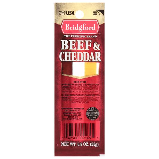 Bridgford Beef & Cheddar 0.8 oz
