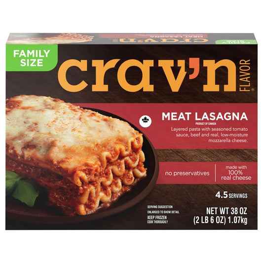 Crav'n Flavor Meat Lasagna Family Size 38 oz