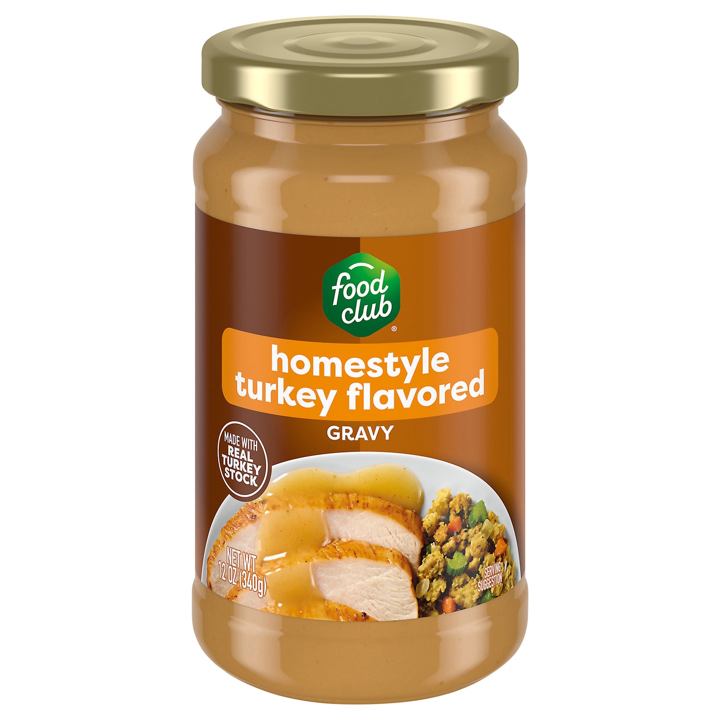 Food Club Homestyle Turkey Flavored Gravy 12 oz