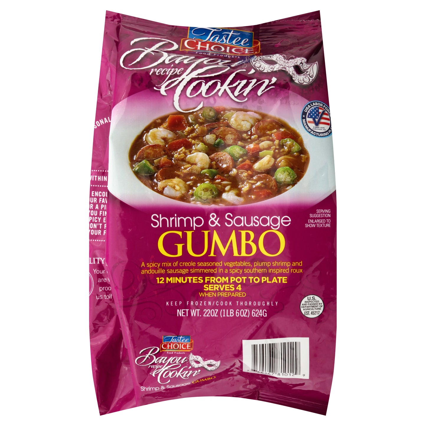 Tastee Choice Shrimp & Sausage Gumbo 22.0 oz