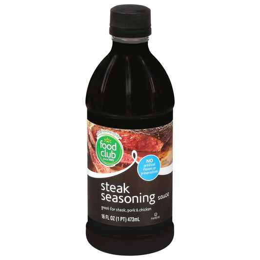 Food Club Steak Seasoning Sauce 16 fl oz
