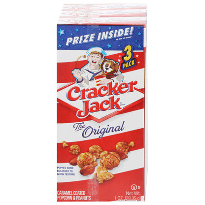 Cracker Jack The Original Caramel Coated Popcorn & Peanuts 3 ea