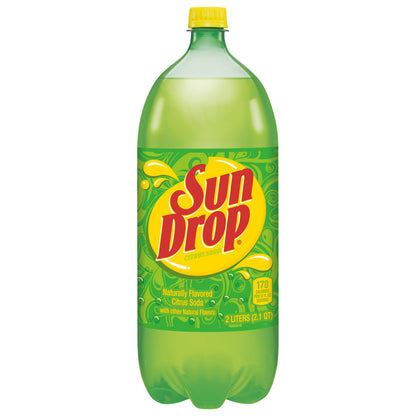 Sun Drop Citrus Soda 2 lt Bottle
