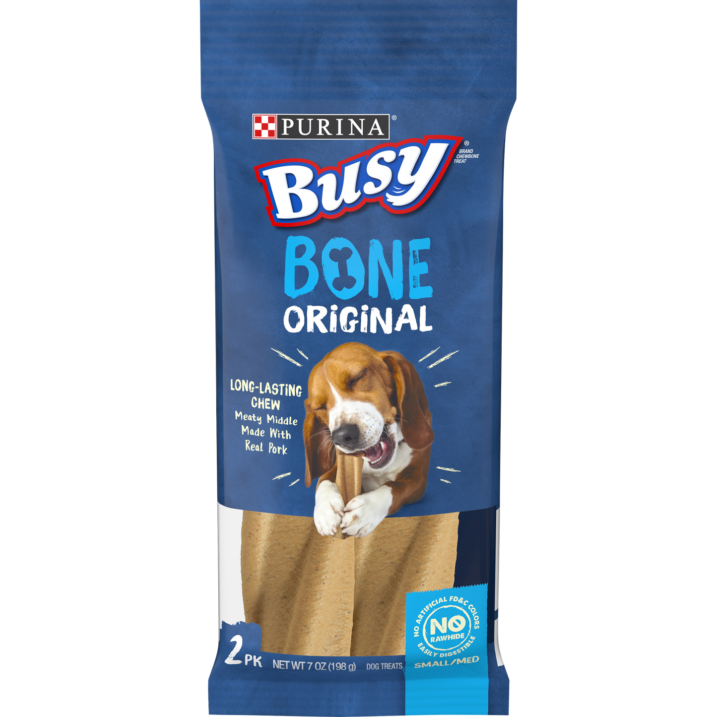 Purina Busy Made in USA Facilities Small/Medium Dog Bones, Original - 2 ct. Pouch