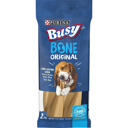 Purina Busy Made in USA Facilities Small/Medium Dog Bones, Original - 2 ct. Pouch
