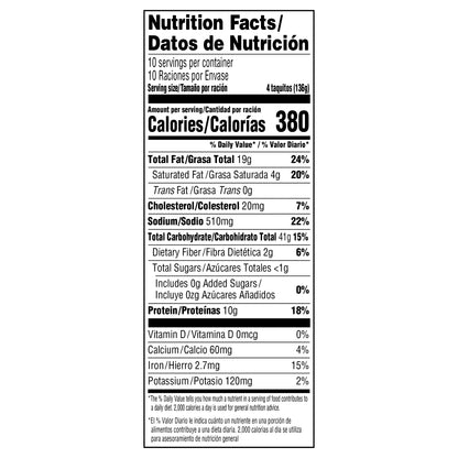 Delimex Chicken & Cheese Taquitos Frozen Snacks, 40 ct Box