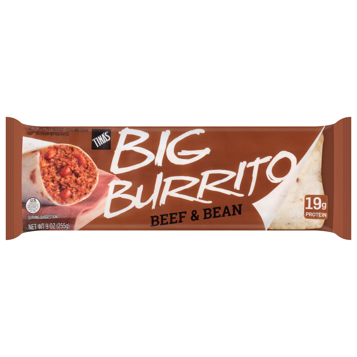 Tina's Big Beef & Bean Burrito 9 oz