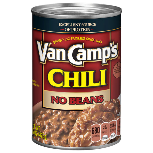 Van Camp's Chili, No Beans, 15 oz.