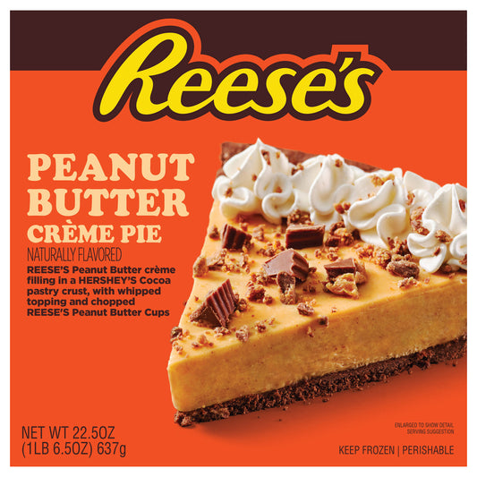 REESE'S Peanut Butter Crème Pie, 22.5 oz. (Frozen)