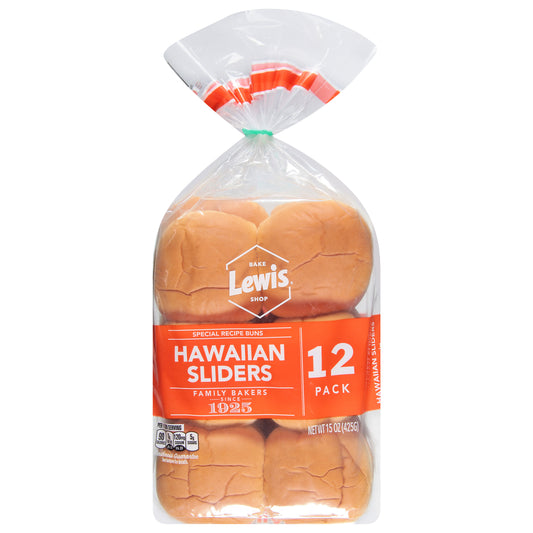 Lewis Bake Shop Hawaiian Sliders Buns 12 ea