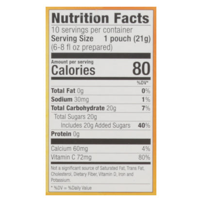 Alpine Spiced Apple Cider Original Drink Mix 10 - 0.74 oz Pouches