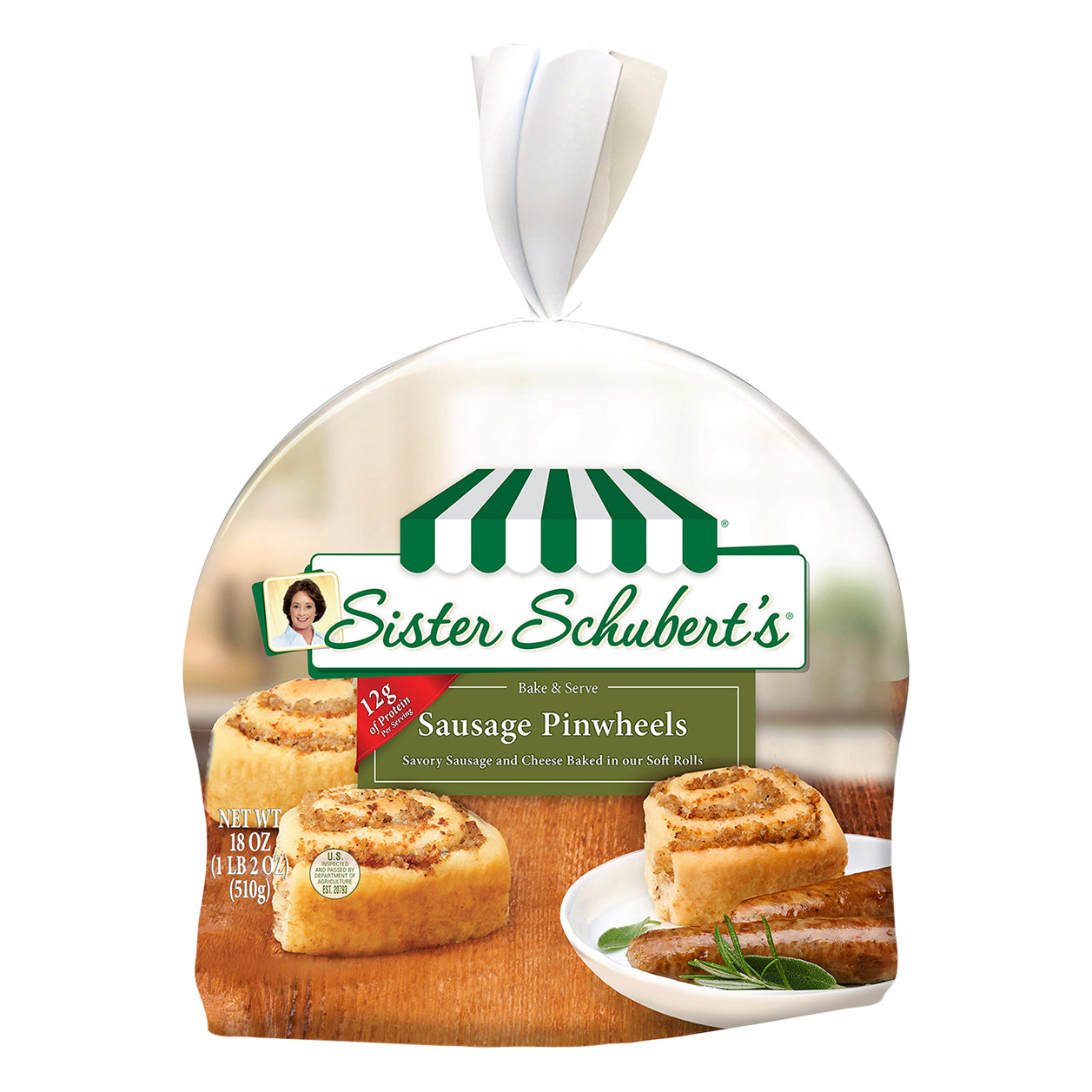 Sister Schubert's® Sausage Pinwheels 18 oz. Bag