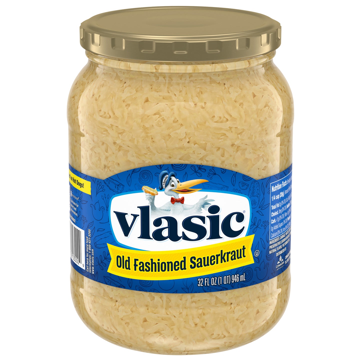 Vlasic Old Fashioned Sauerkraut, 32 oz.