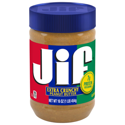 Jif Extra Crunchy Peanut Butter, 16-Ounce Jar