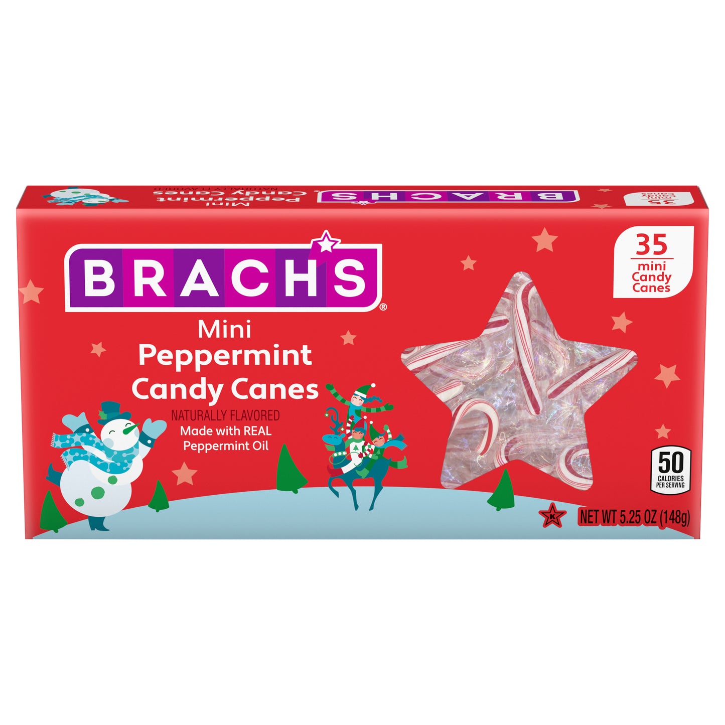 Brach's Mini Peppermint Candy Canes 35 ea
