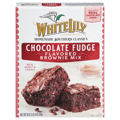 White Lily Chocolate Fudge Brownie Mix, 18 Oz Box