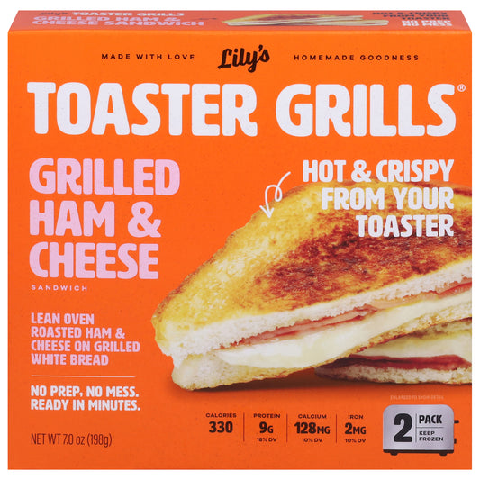 Lily's Toaster Grills Grilled Ham & Cheese Sandwich 2 ea