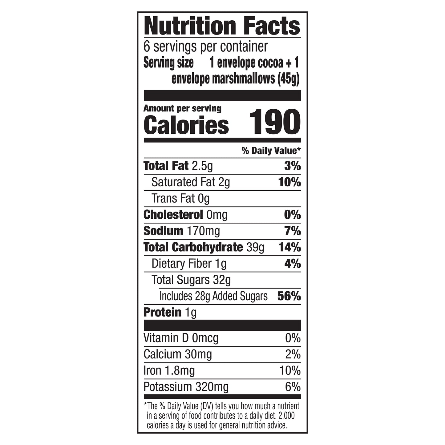 Swiss Miss Unicorn Marshmallows Hot Cocoa Mix, 6 Count Hot Cocoa Mix Packets (8 Pack)
