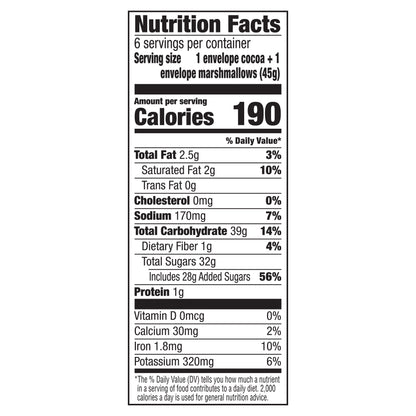 Swiss Miss Unicorn Marshmallows Hot Cocoa Mix, 6 Count Hot Cocoa Mix Packets (8 Pack)