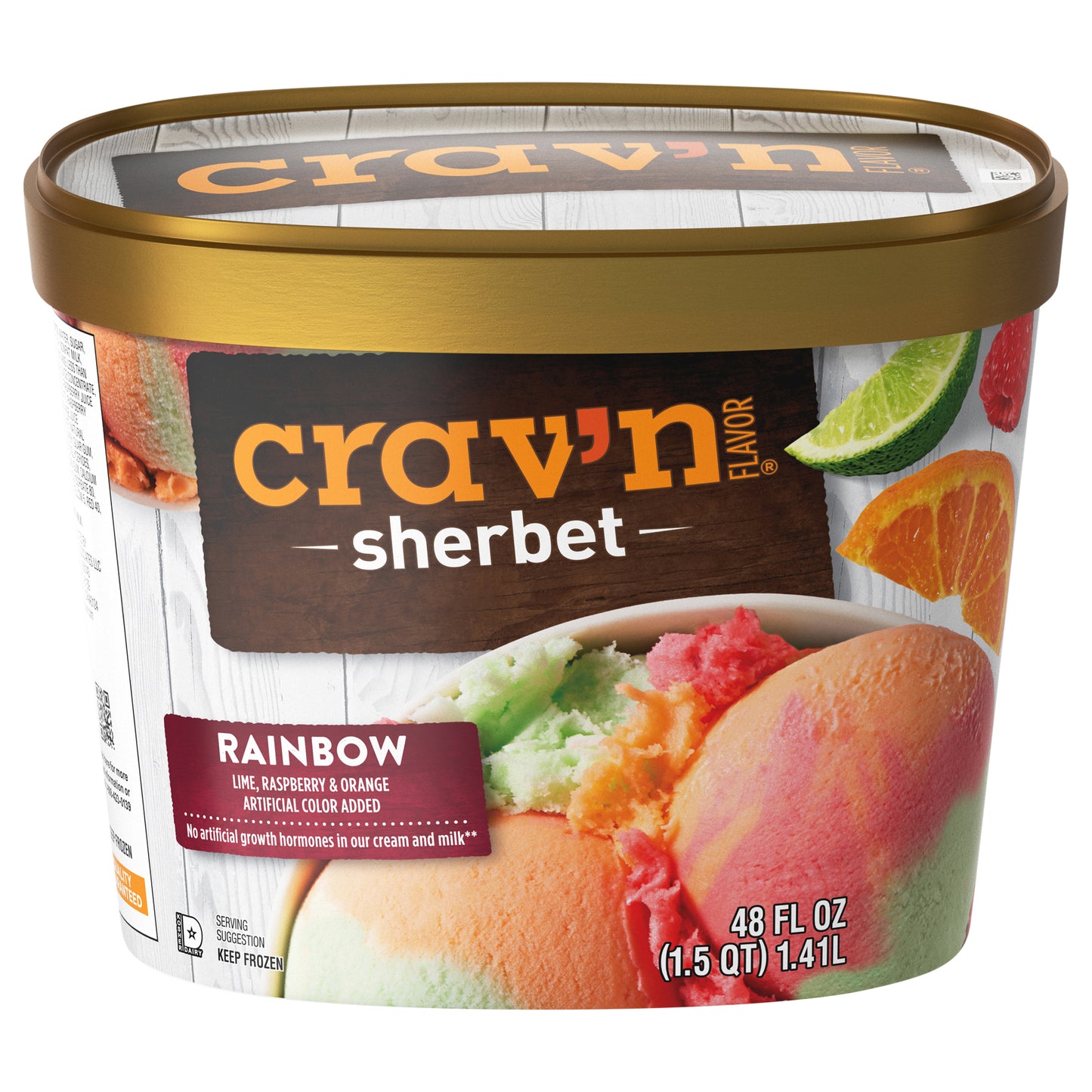Crav'n Flavor Rainbow Sherbet 48 fl oz