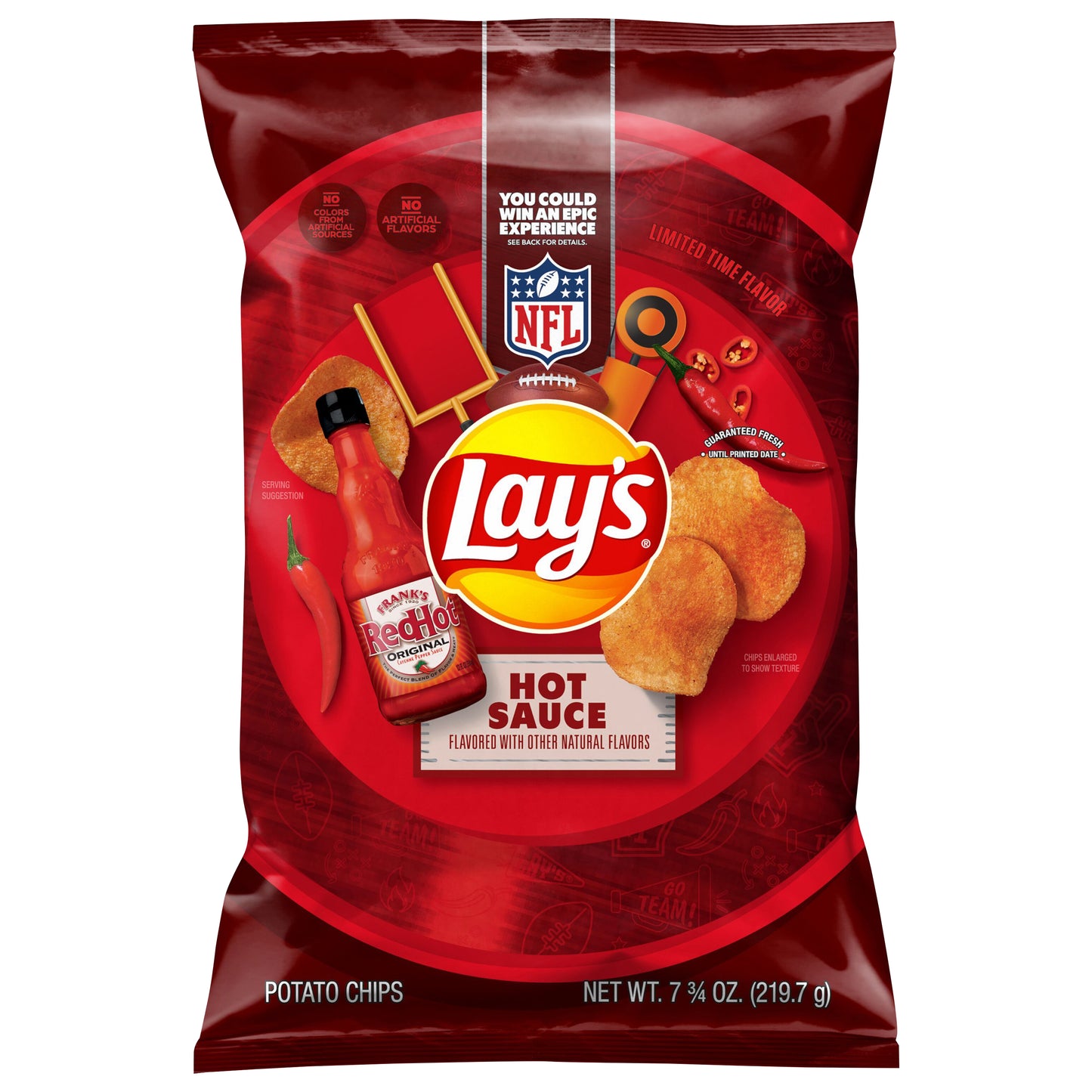 Lay's Potato Chips Hot Sauce 7 3/4 Oz