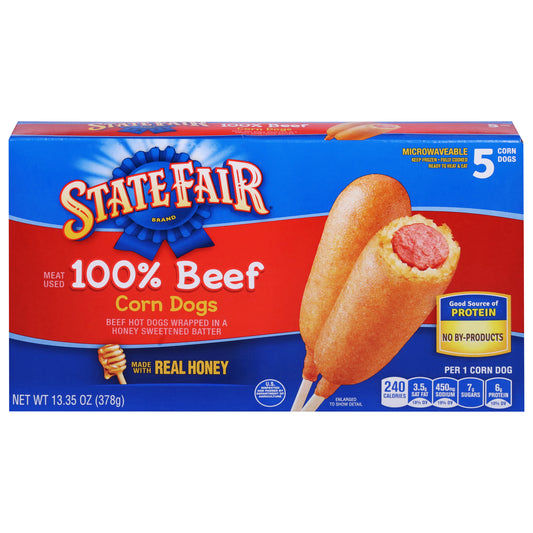 State Fair 100% Beef 100% Beef Corn Dogs 5 ea
