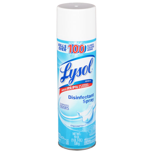 Lysol Crisp Linen Scent Disinfectant Spray 19 oz