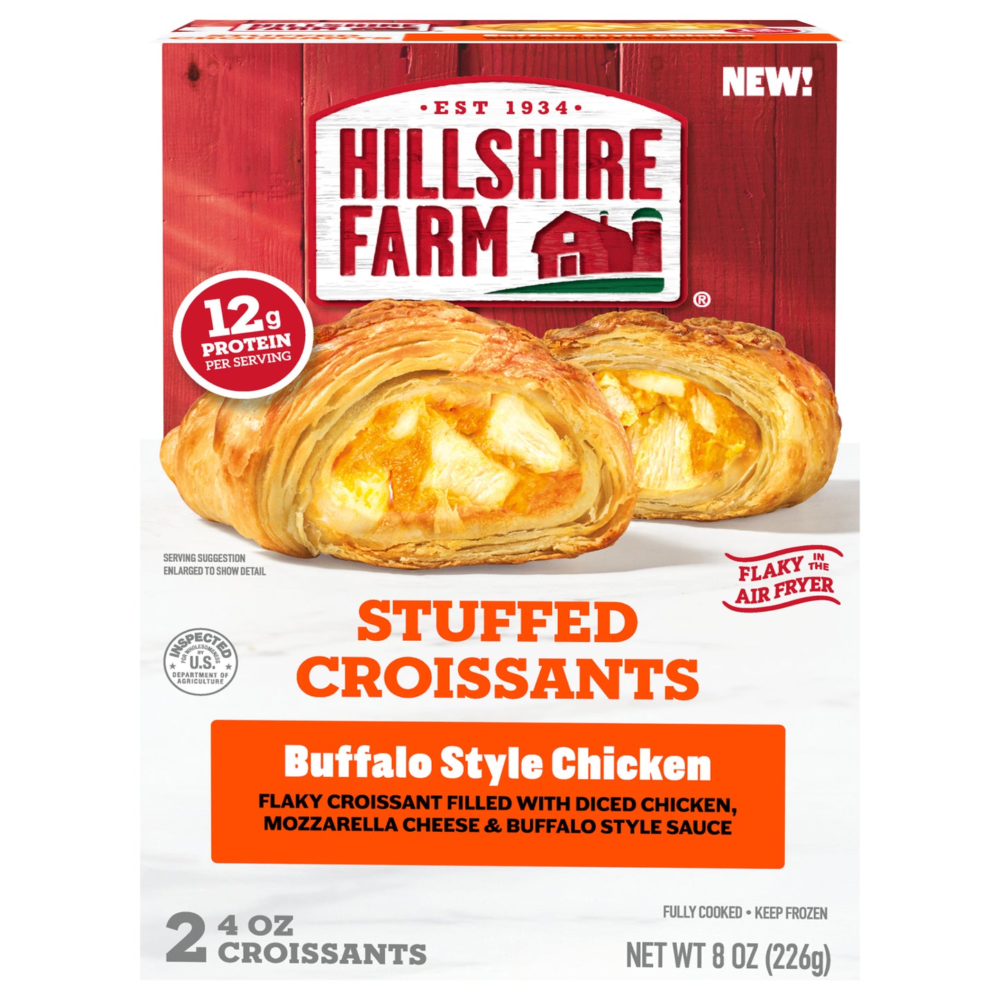 Hillshire Farm Buffalo Style Chicken Stuffed Croissants, 2 ct