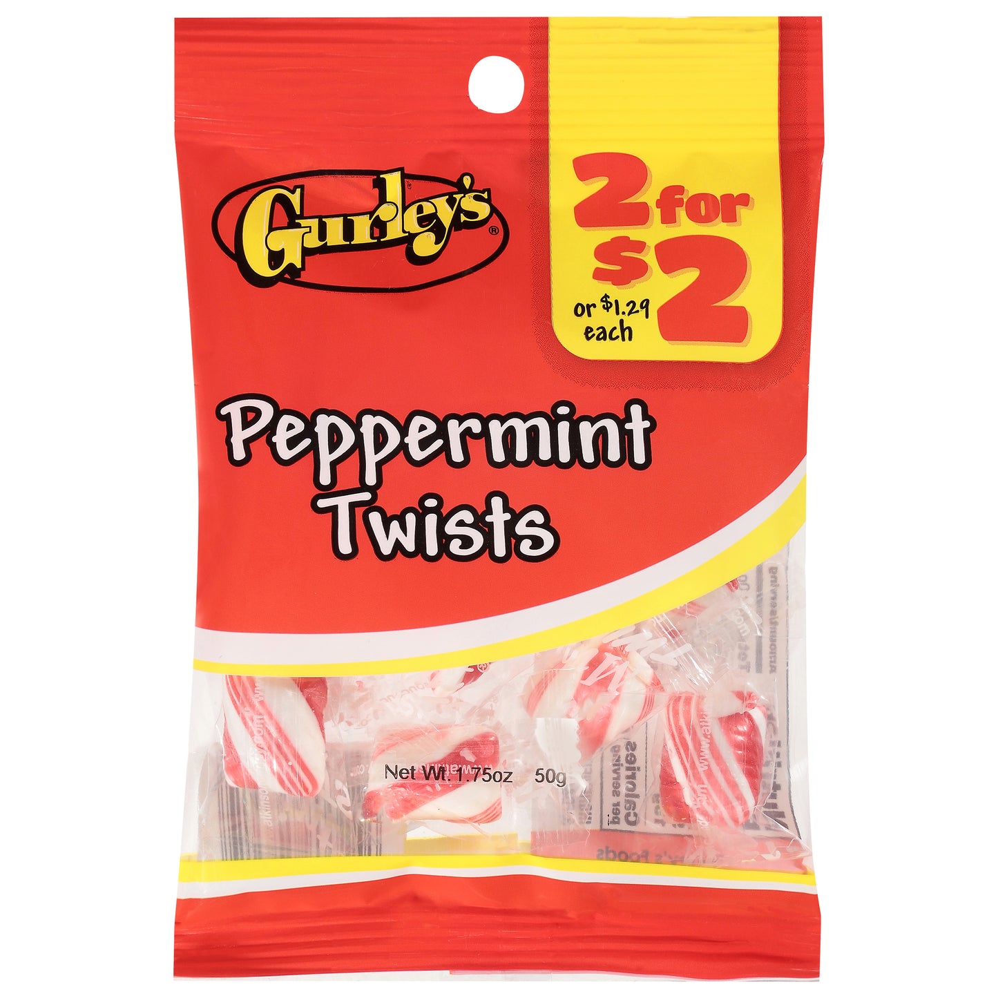 Gurley's Peppermint Twists 1.75 oz