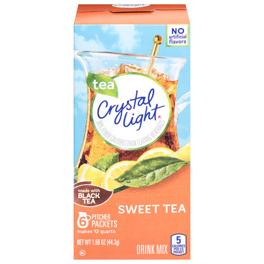 Crystal Light Sweet Tea Drink Mix 6 Pitcher Packets
