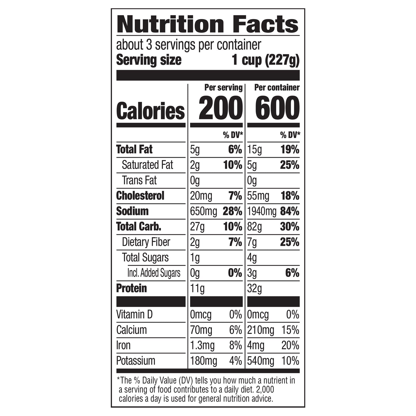 Banquet Family Size Chicken Alfredo with Broccoli, Frozen Meal, 24 OZ