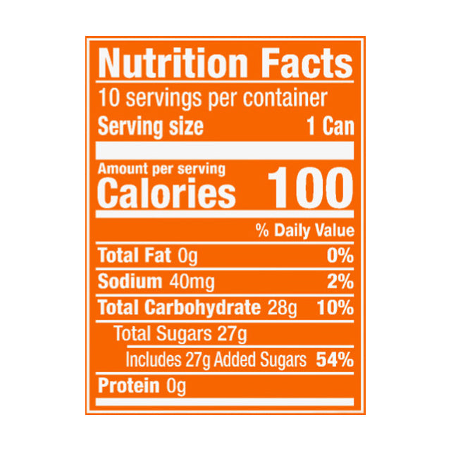 Sunkist Mini Orange Soda 10-7.5 fl oz Cans