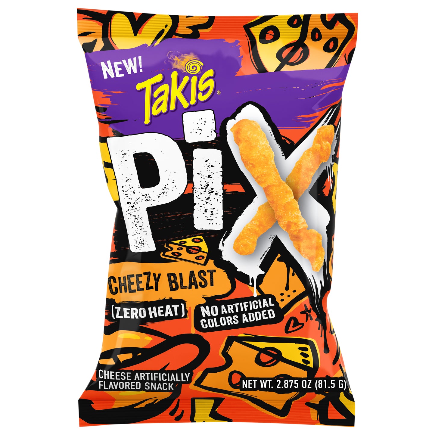 Takis Zero Heat Cheezy Blast Pix 2.875 oz