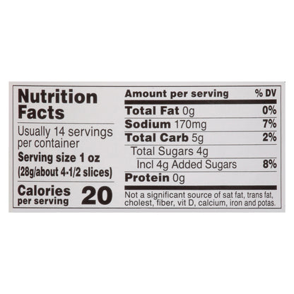 Food Club Bread & Butter Pickle Chips 24 fl oz