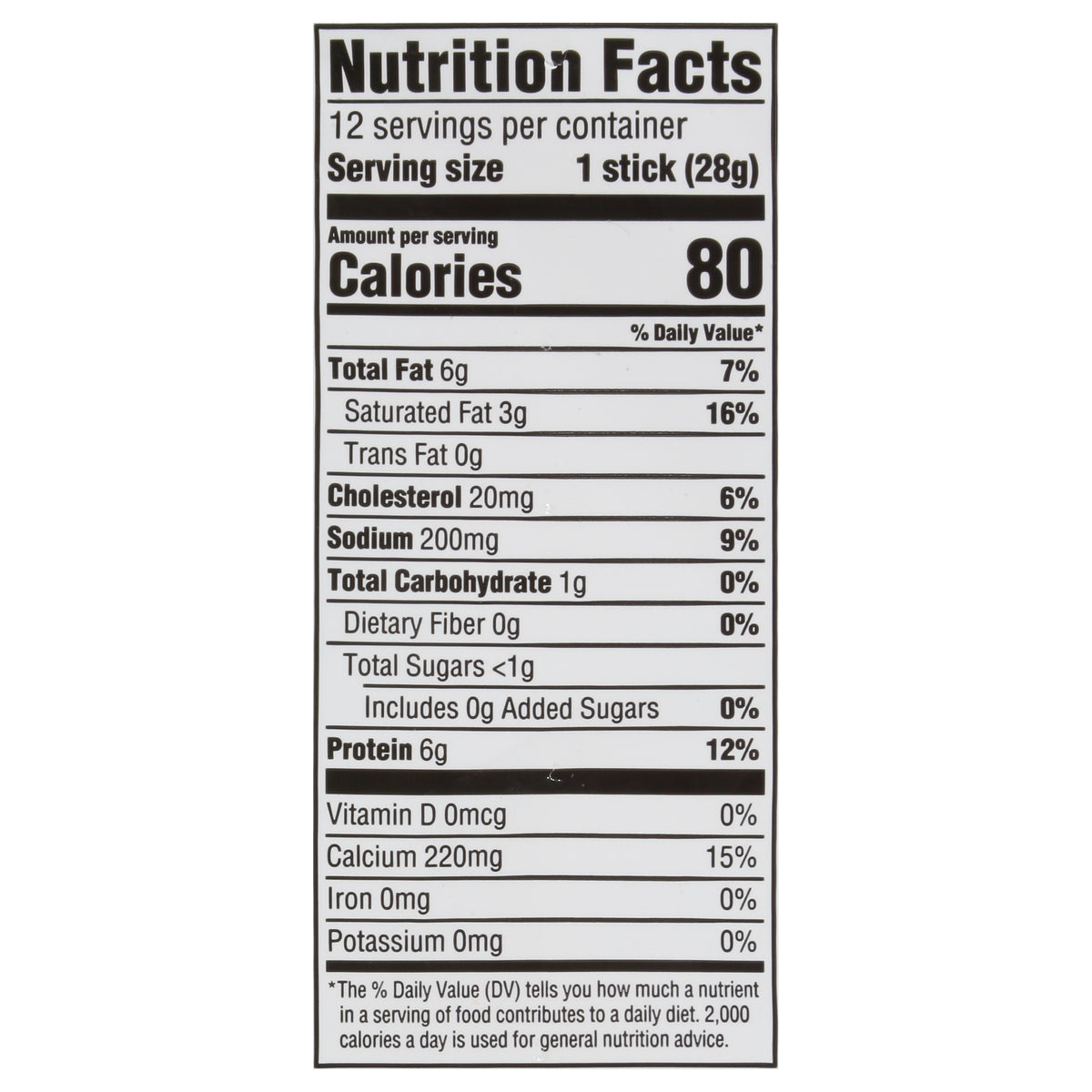 Food Club Low-Moisture Part-Skim Mozzarella String Cheese 12 ea