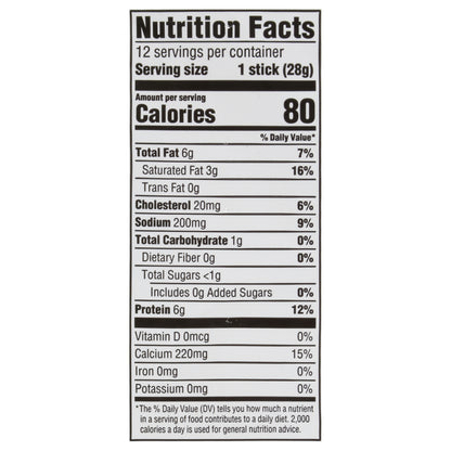Food Club Low-Moisture Part-Skim Mozzarella String Cheese 12 ea