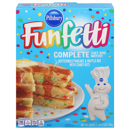 Pillsbury Funfetti Complete Buttermilk Pancake & Waffle Mix with Candy Bits 28 oz