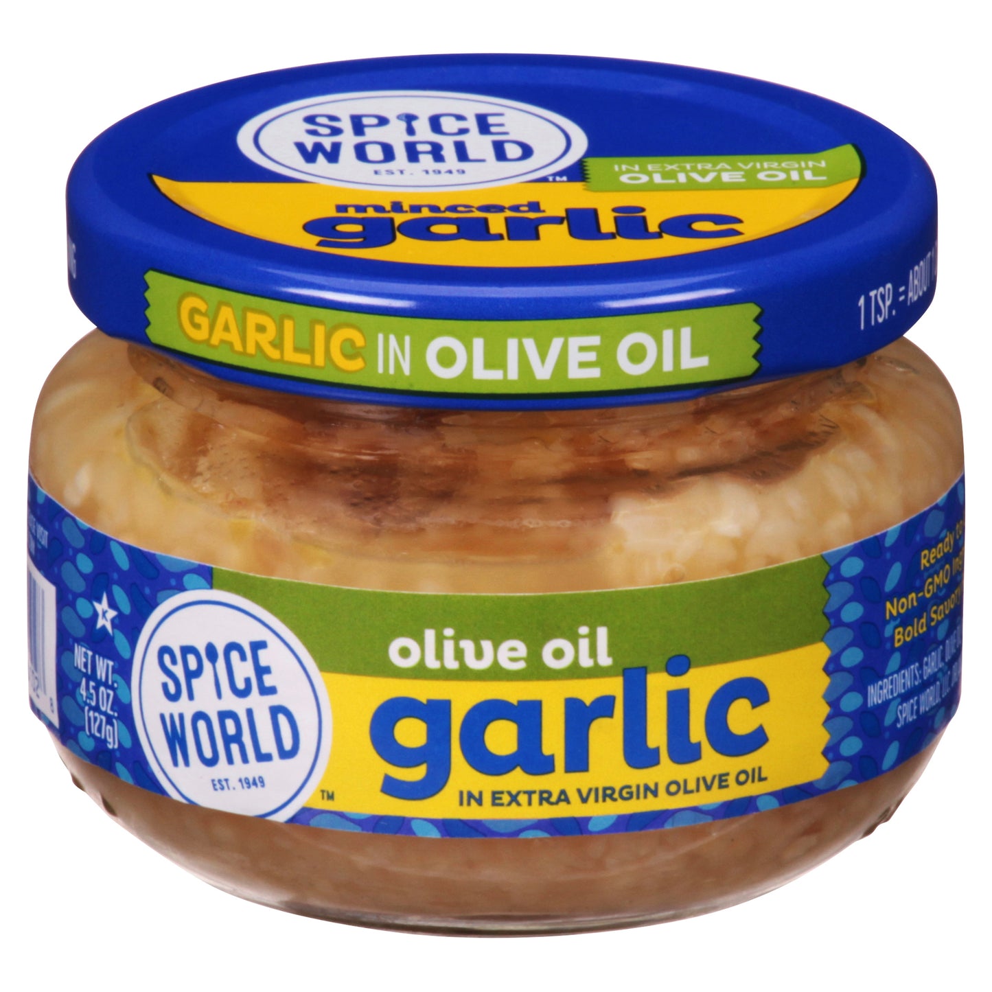 Spice World Minced Olive Oil Garlic 4.5 oz