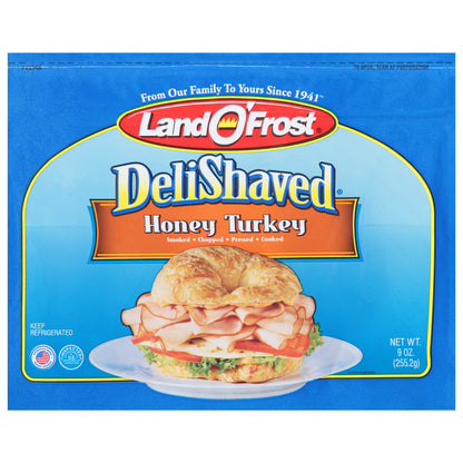 Land O'Frost DeliShaved Honey Turkey 9 oz