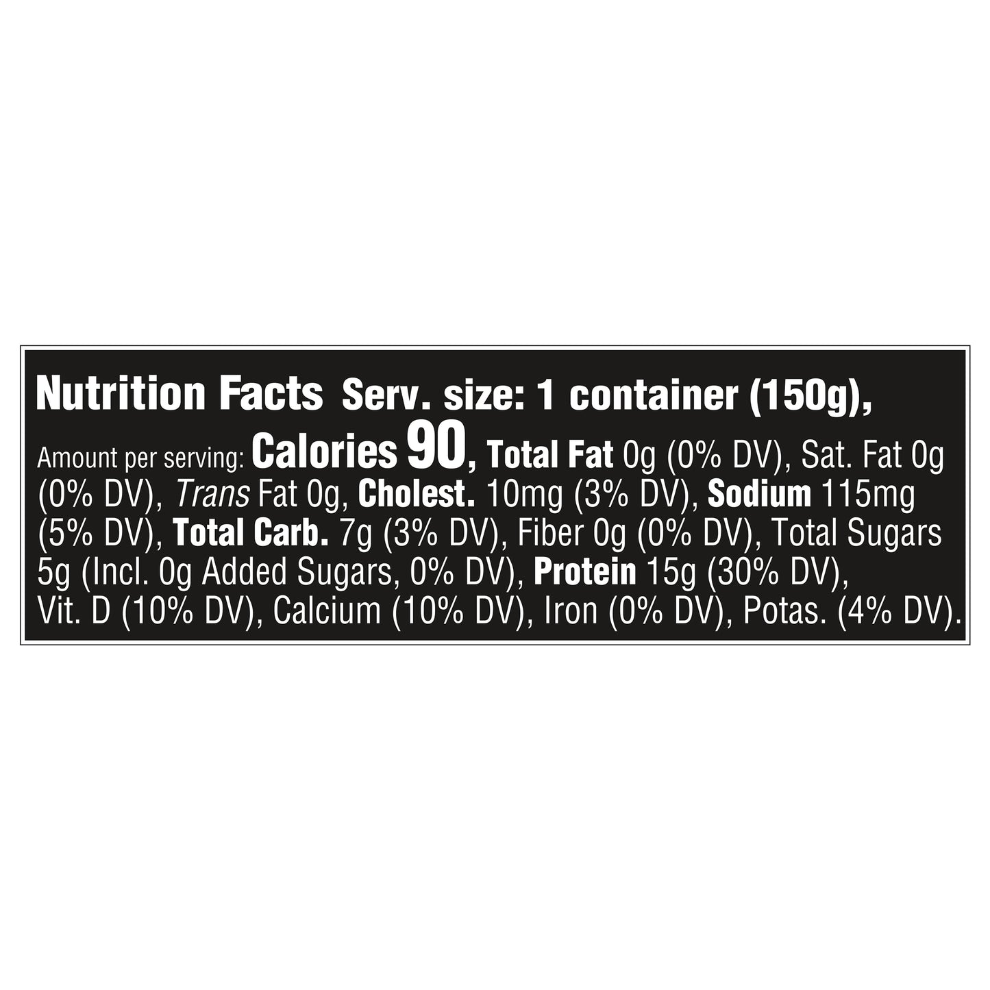 Oikos Triple Zero Salted Caramel 15g Protein, No Sugar Added, Nonfat Greek Yogurt, 5.3 OZ Cup