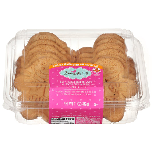 Sweet P's Bake Shop Gingerbread Kids-Shaped Cookies 11 oz