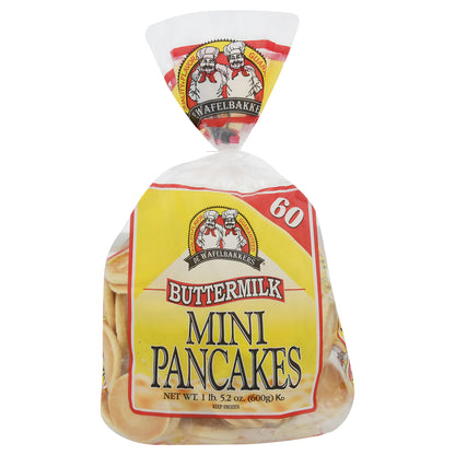 De Wafelbakkers Mini Buttermilk Pancakes 60 ea