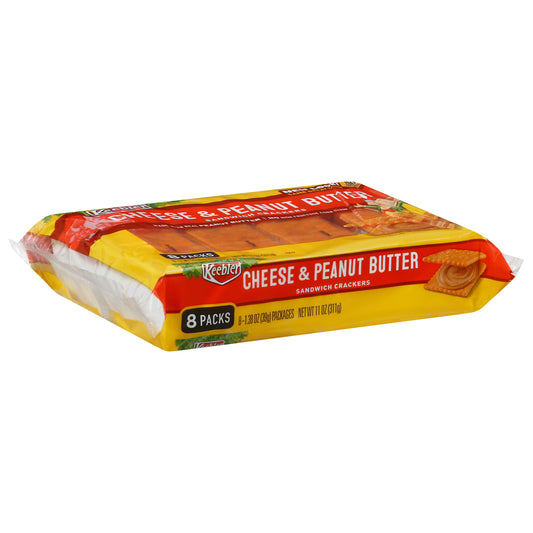 Keebler 8 Packs Cheese & Peanut Butter Sandwich Crackers 8 - 1.38 oz Packages