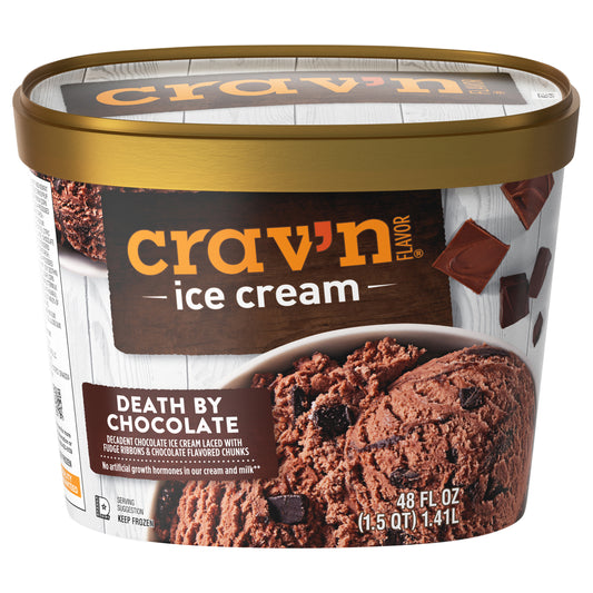 Crav'n Flavor Death by Chocolate Ice Cream 48 fl oz