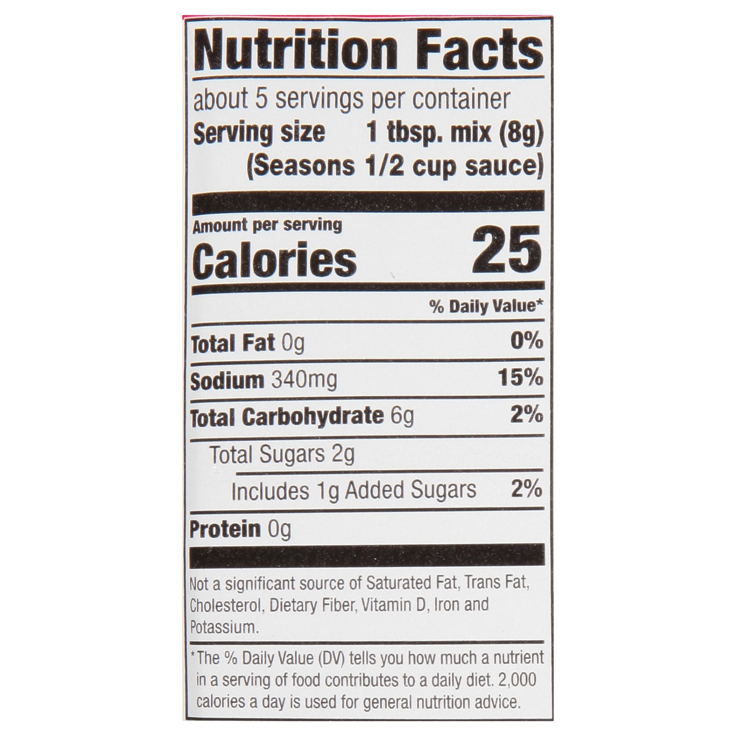 McCormick Italian Mushroom Spaghetti Sauce, 1.5 oz