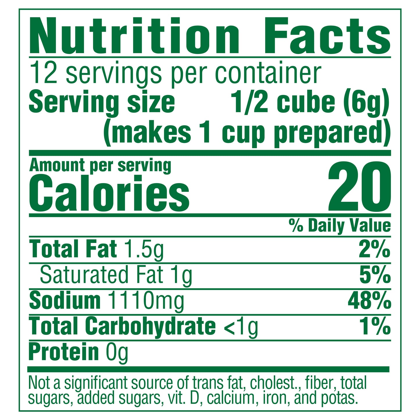 Knorr 6 Cubes 2.5 oz Cube Bouillon Chicken