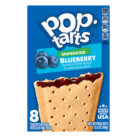 Pop-Tarts Unfrosted Blueberry Toaster Pastries 8 ea