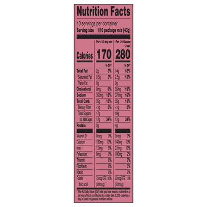 Duncan Hines Red Velvet Flavored Cake Mix, Baking Mix, 15.25 oz.